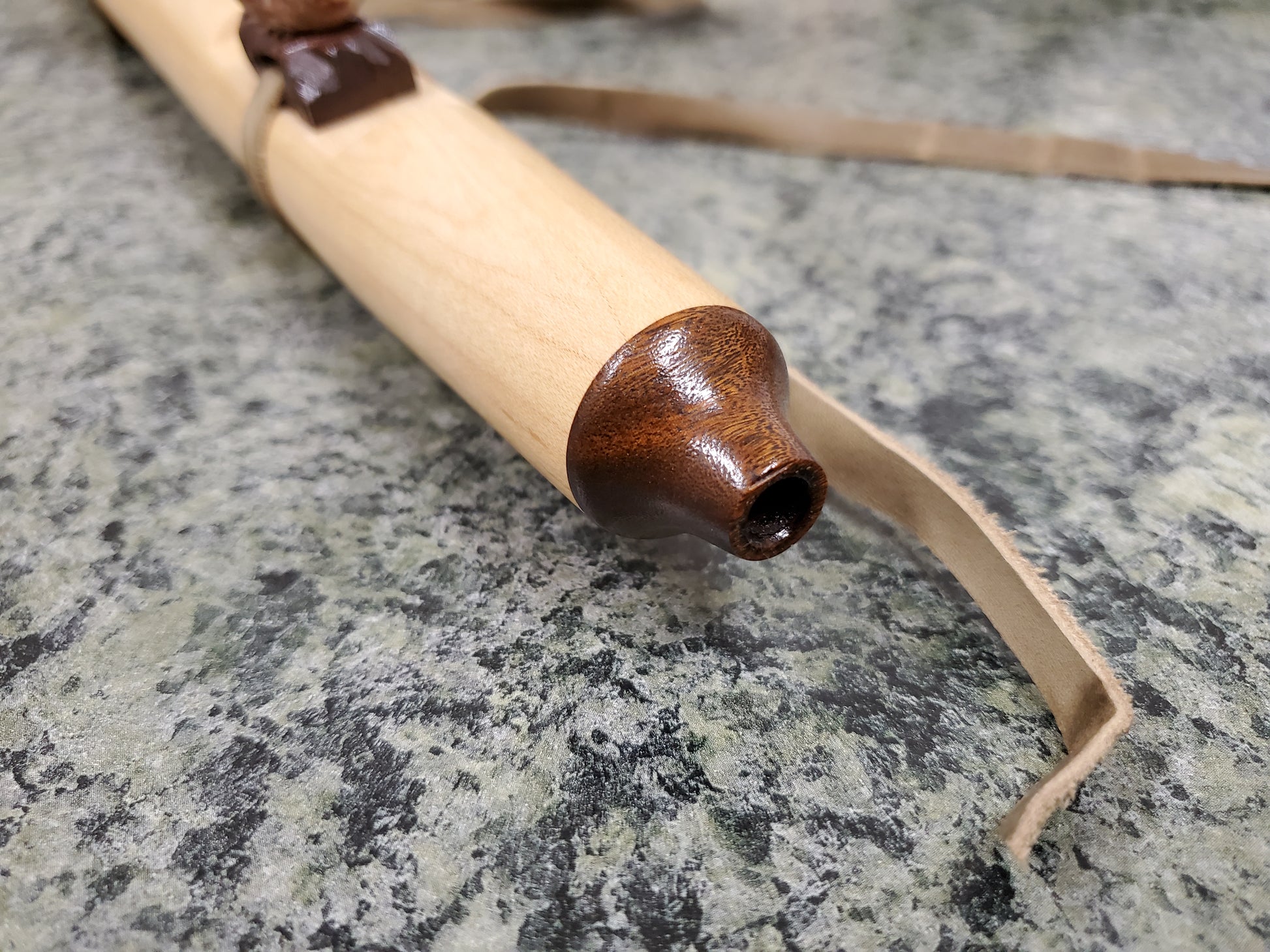Maple Flute: Native American Style: Mahogany Mouthpiece