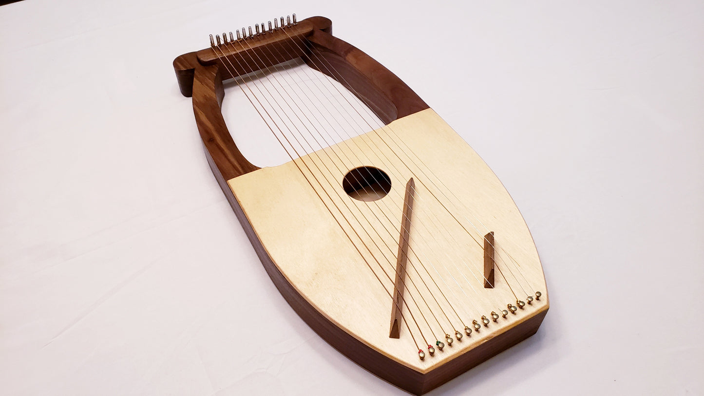 David's Harp 14 Stringed: Left Side View