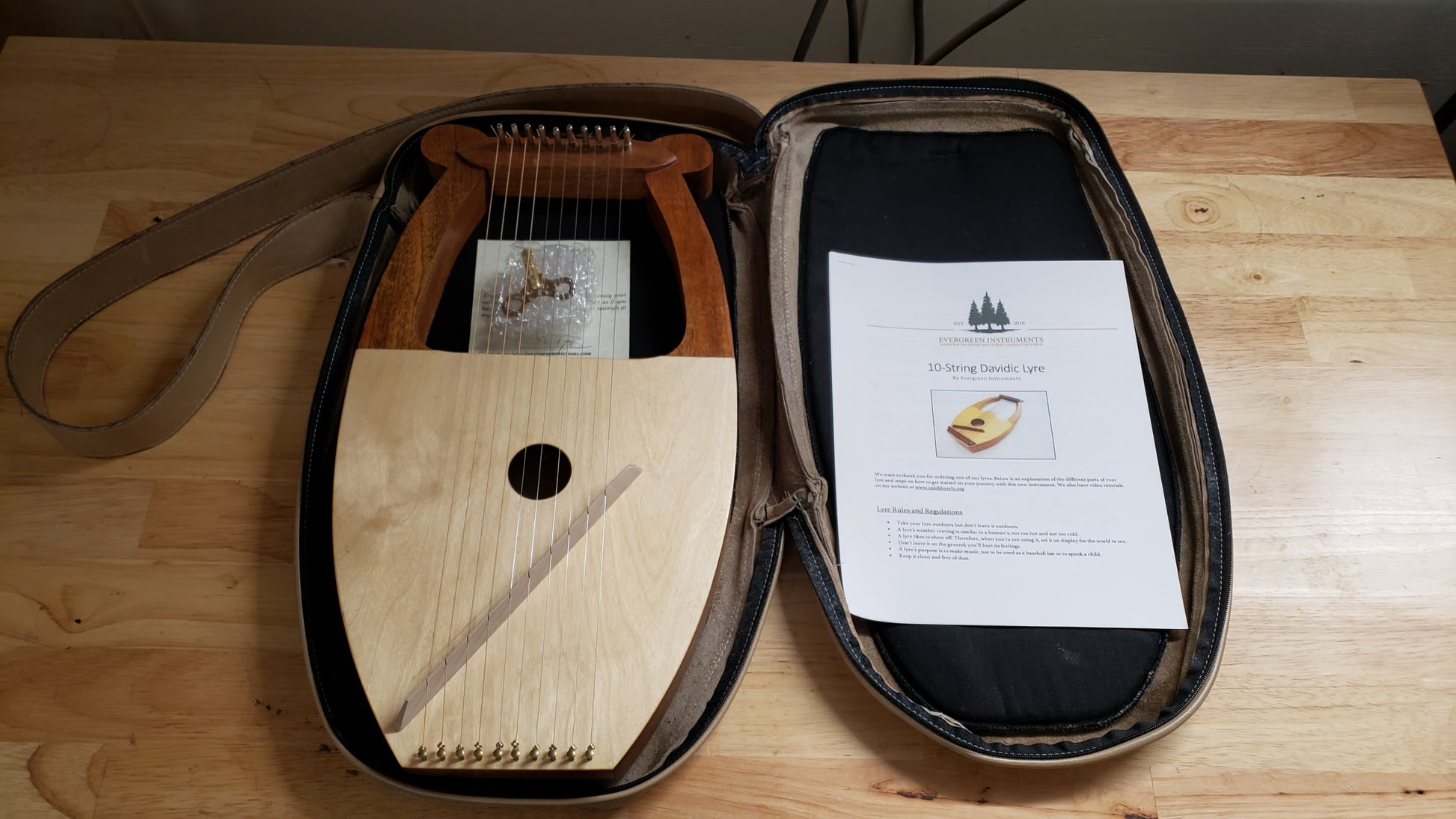 Harp Case - Genuine Leather: Full Package