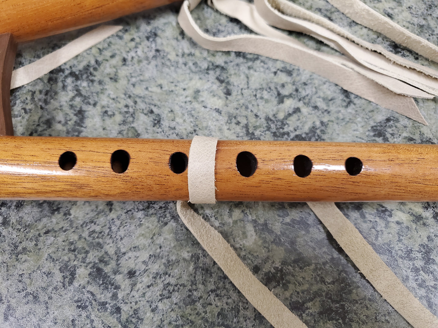 Double Flute - Mahogany NA Style Flute: Holes