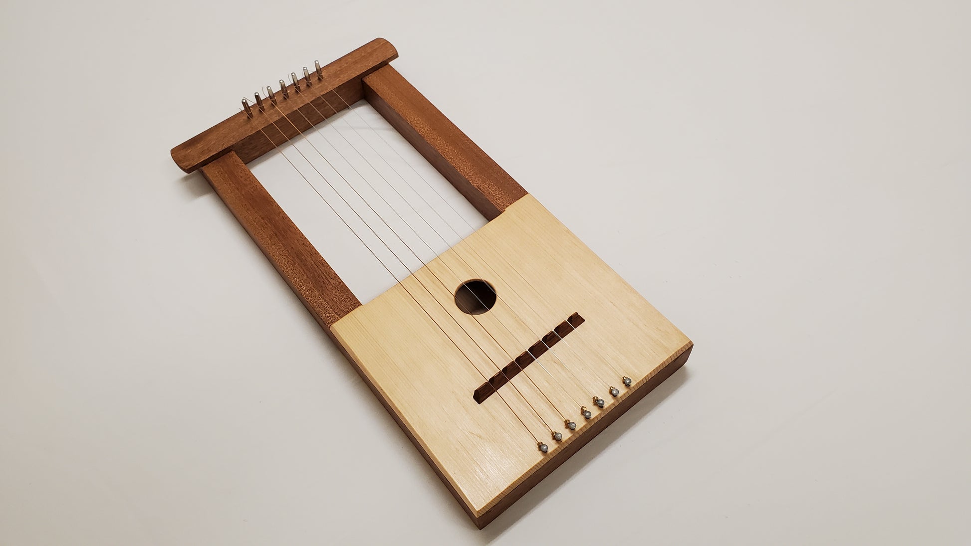 7 String Kinnor: Front Left View