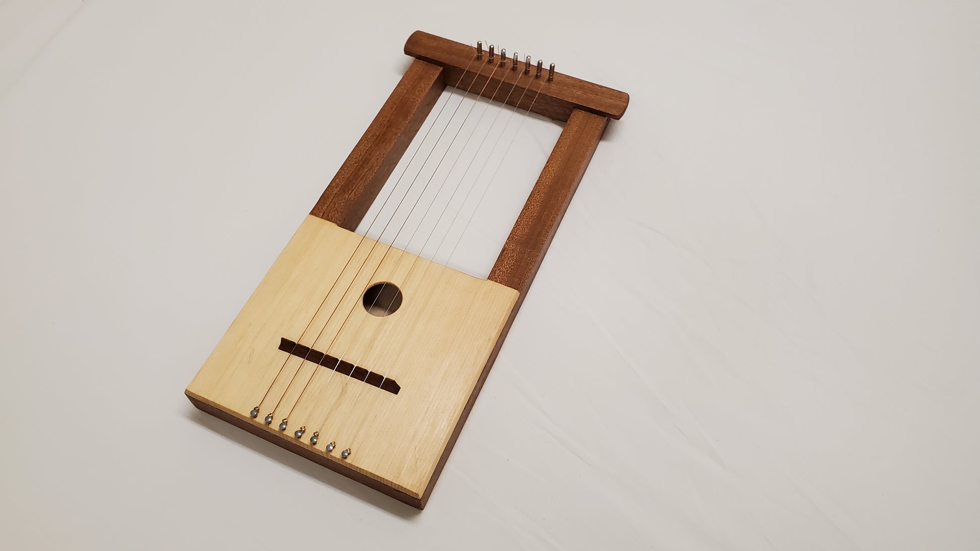 7 String Kinnor: Front Right View