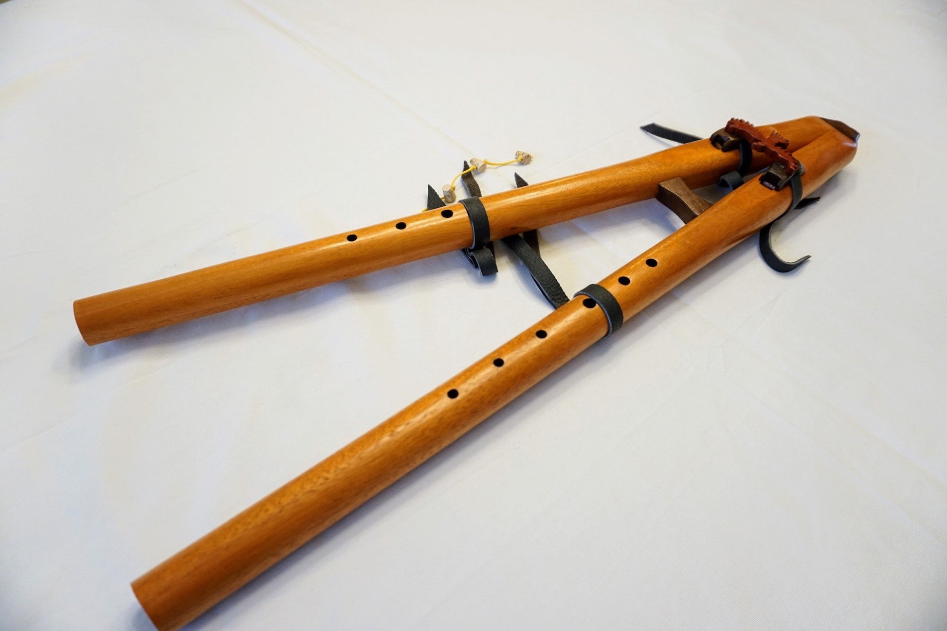 Double Flute low pitched - Mahogany NA Style Flute