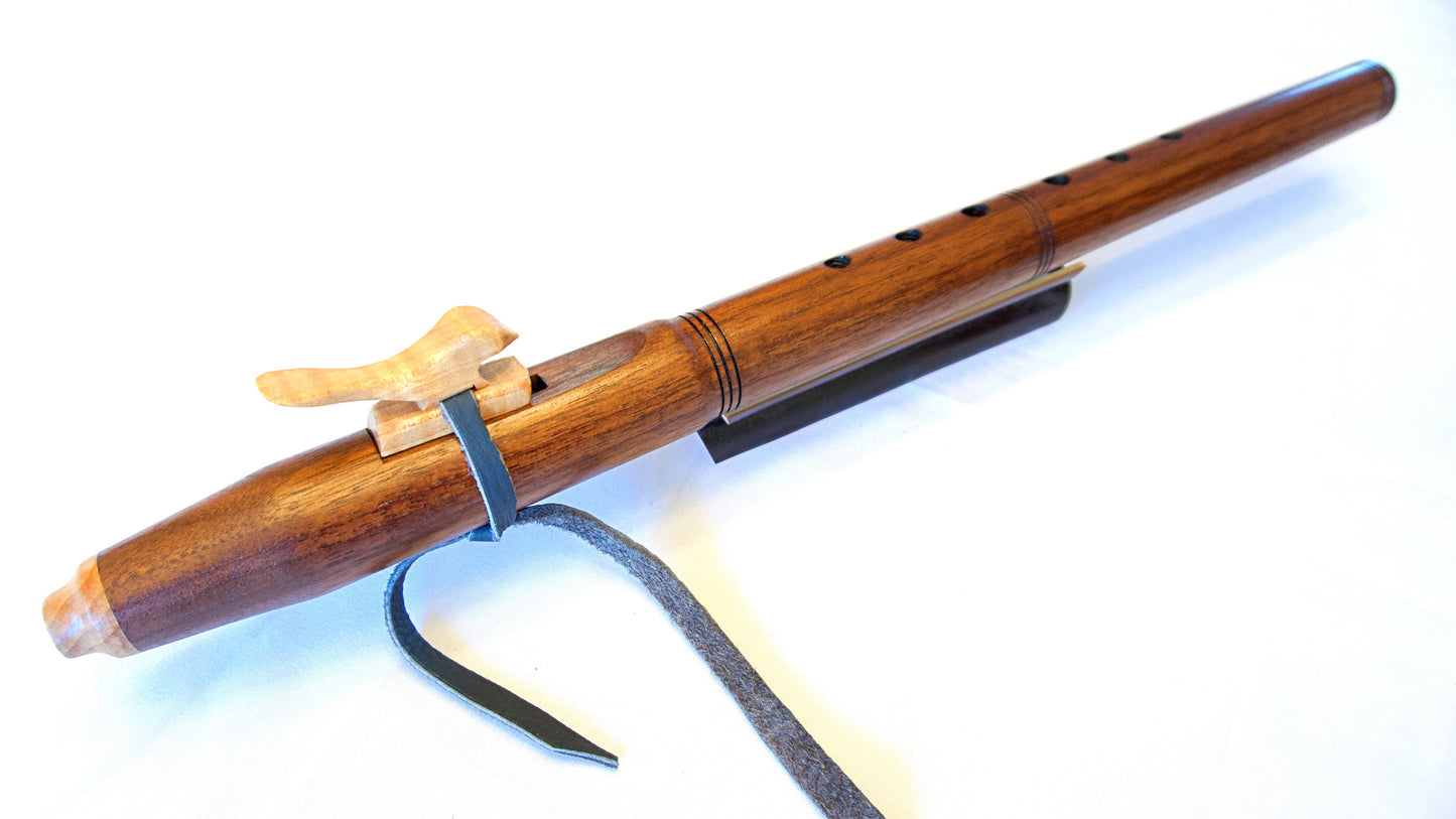 Native American Style Flute - Walnut: Right Side